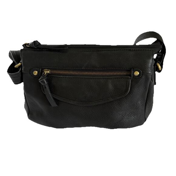 Great American Leather Works Black Leather Purse Bronze Hardware - Picture 1 of 16